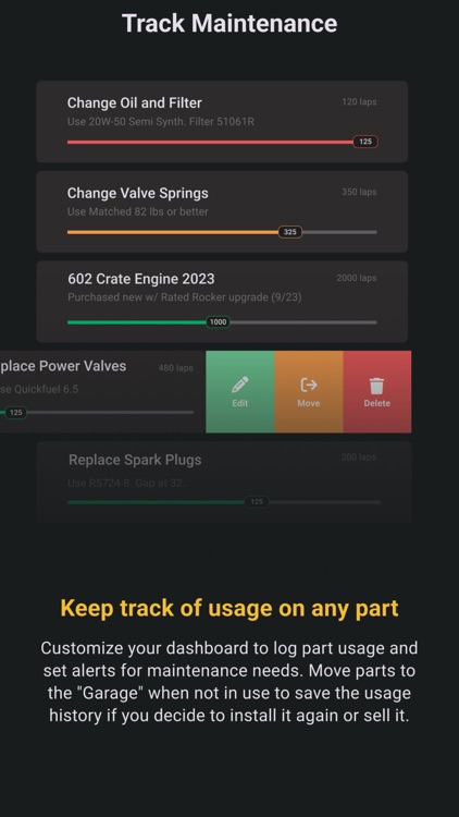 RacePrep - Maintenance Tracker