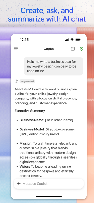 Microsoft 365 Copilot Screenshot
