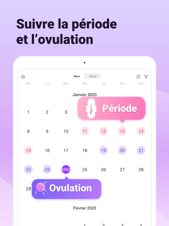 Screenshot #5 pour Premom Calendrier Ovulation
