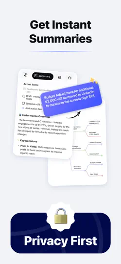 HiNoter - AI Note Taker iPhone Ekran Görüntüsü 3