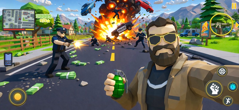Gangster Theft Dude Open World screenshot 2