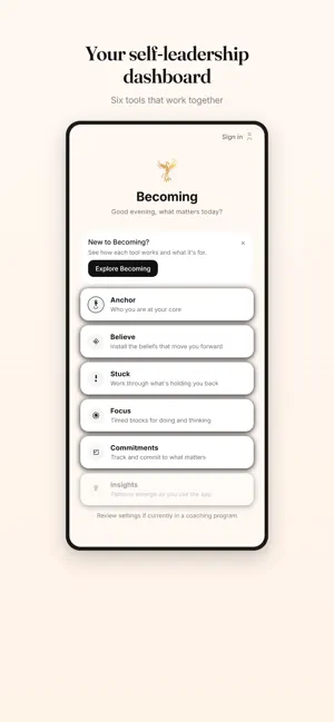 Becoming - Self Leadership screenshot 2