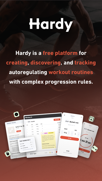 Hardy: Smart workout routines Screenshot