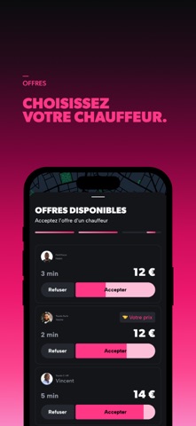 Heetch - Commandez un VTC 24/7 iPhone screenshot 4