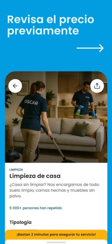 OSCAR: servicios a domicilio iPhone screenshot 3