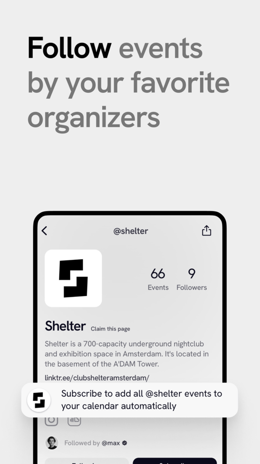 #6. evo - events & shared calendar (iOS) Podle: evo social B.V.