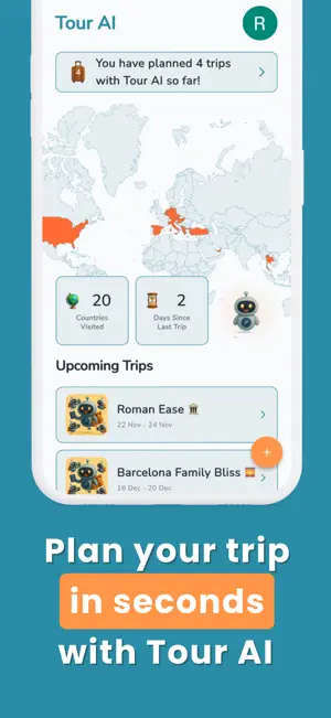 Tour AI - Itinerary Planner screenshot 1
