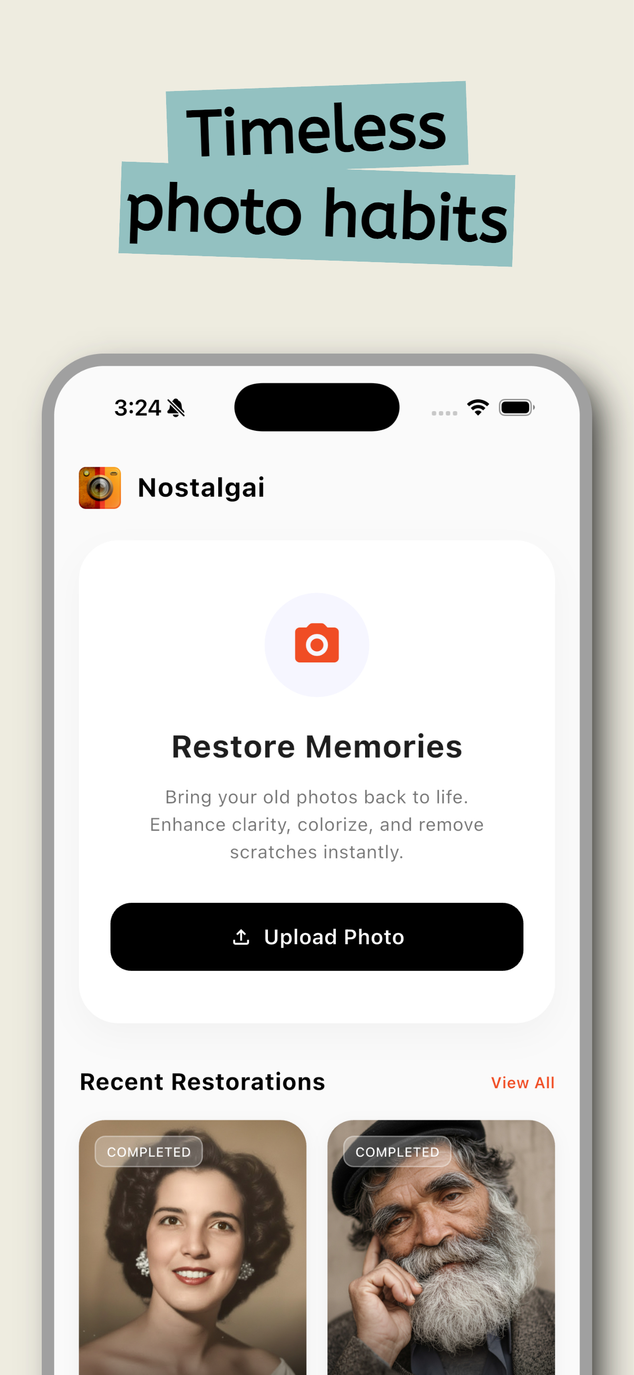 NostalgAI: AI Photo Enhancer screenshot 3