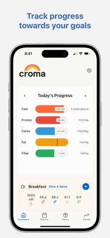 croma nutrition: macro tracker Screenshot 1 of 5