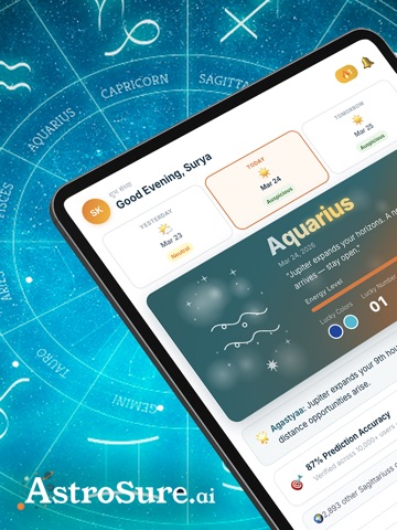 Astrosure.ai iPad screenshot