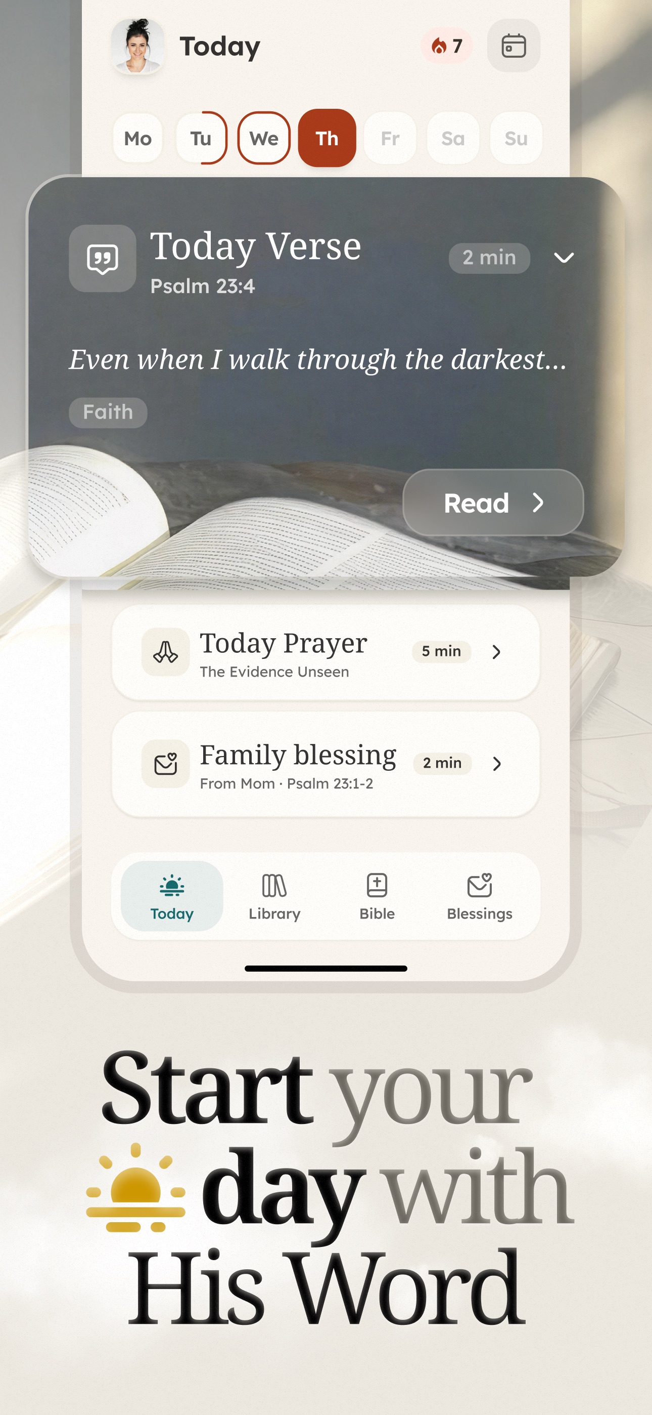 Screenshot 2 of Blessen: Bible Verse Widget