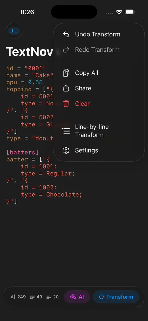#4. TextNova (iOS) Με: HWAN LEE