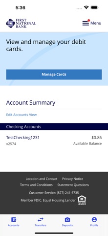 App screenshot