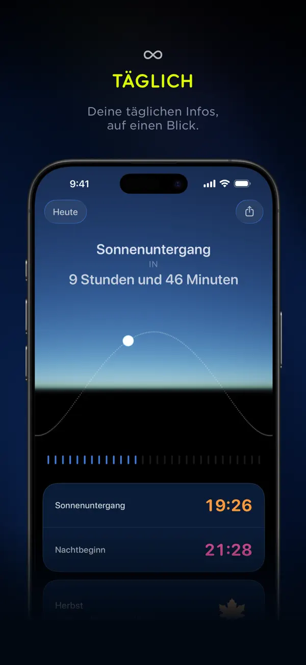 Lumy, Sonnentracker Fotografie iPhone App Screenshot 2 – Foto & Video