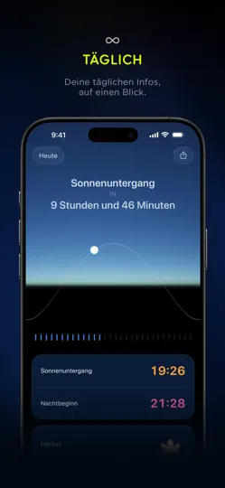 Screenshot von Lumy, Sonnentracker Fotografie auf dem iPhone 5