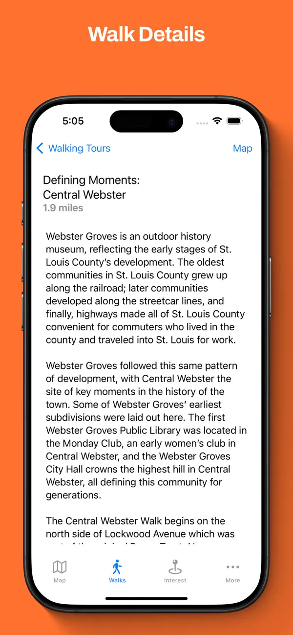 #3. Webster Walks (iOS) Ved: Crux Solutions, LLC