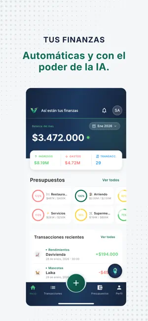 Finanzas Personales IA: Finvot screenshot 1