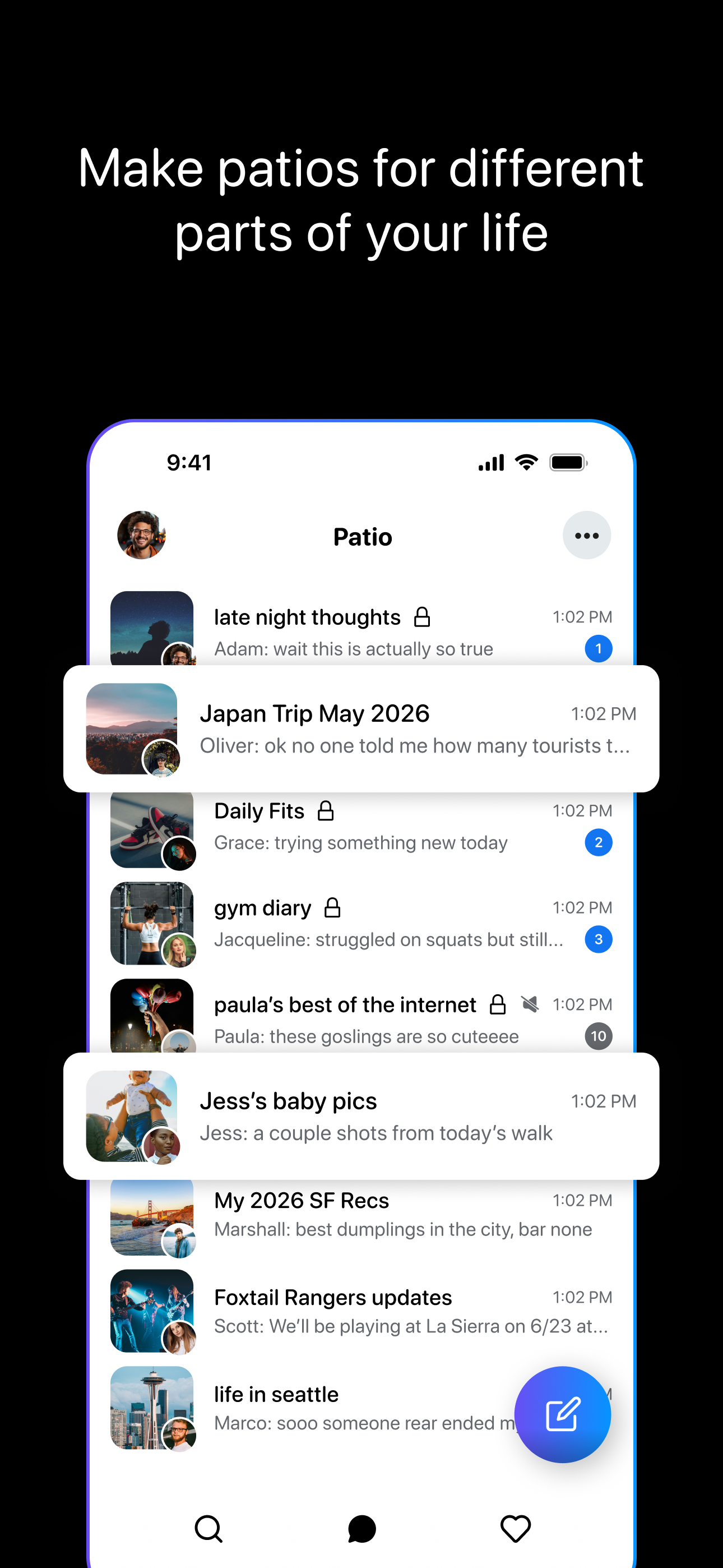 Patio - Chats for Sharing