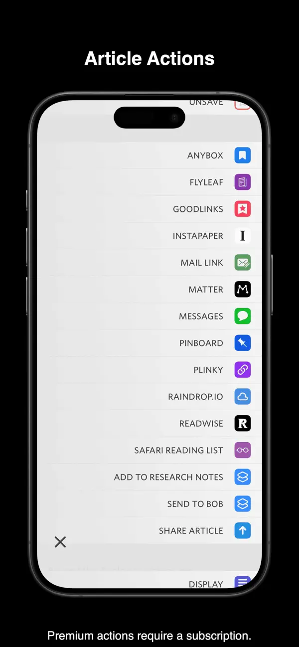 Unread RSS Reader iPhone App Screenshot 8 – Nachrichten