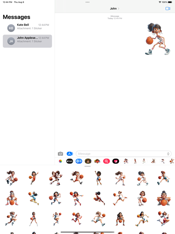 Screenshot #4 pour Women Basketball Stickers