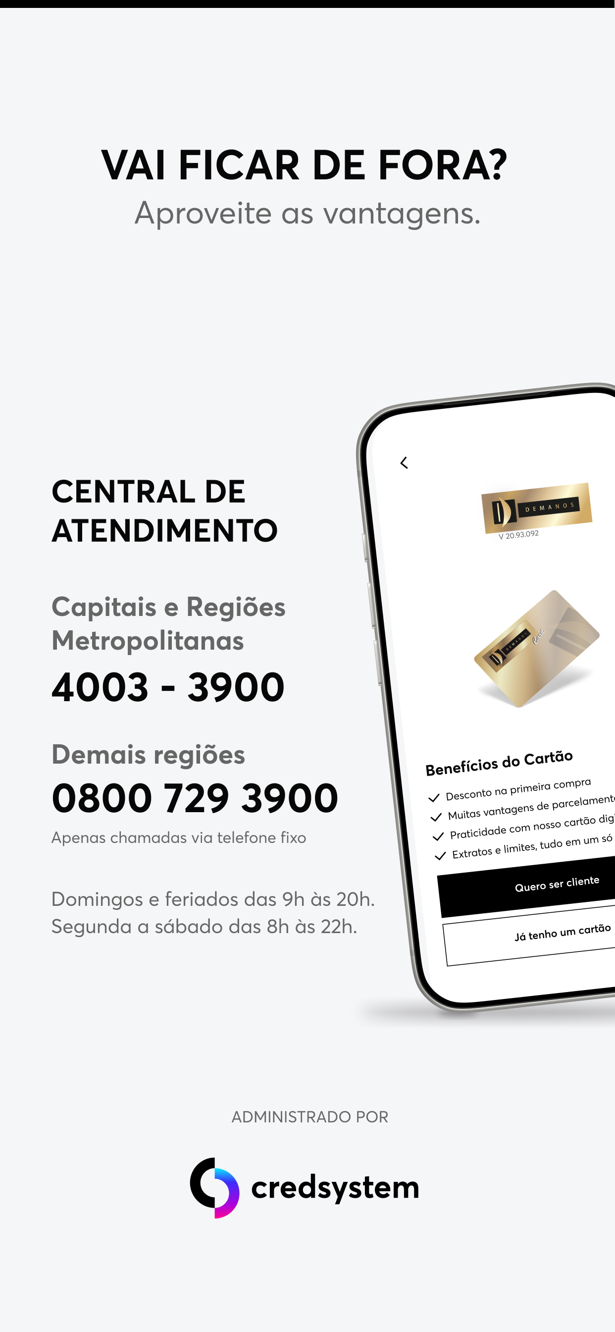 Cartão Demanos