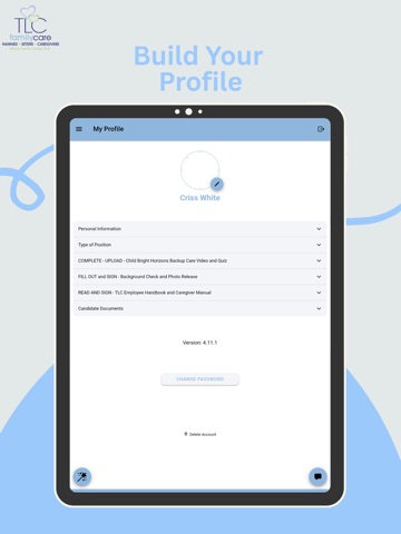 TLC Family Care iPad screenshot