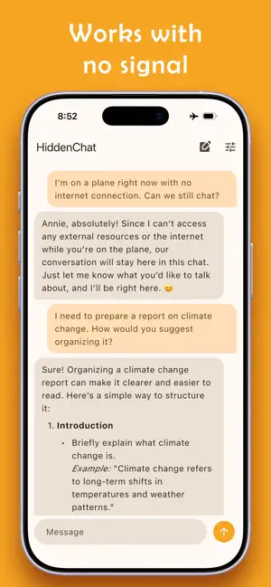 HiddenChat: Offline AI Chat screenshot 2