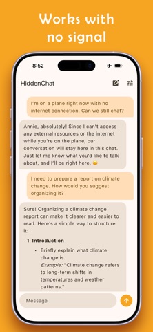 HiddenChat: Offline AI Chat Screenshot 2 of 5