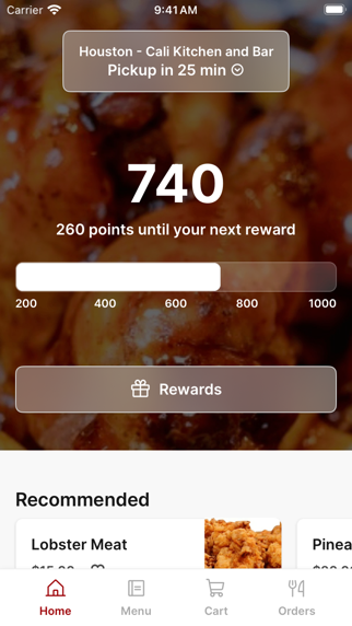 Cali Kitchen and Bar To Go iPhone screenshot 1 - Food & Drink app