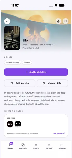 Purplecast: Media Tracker screenshot 4