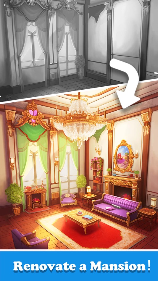 #4. Home Design MATCH-3 Puzzle (iOS) By: yang huihong