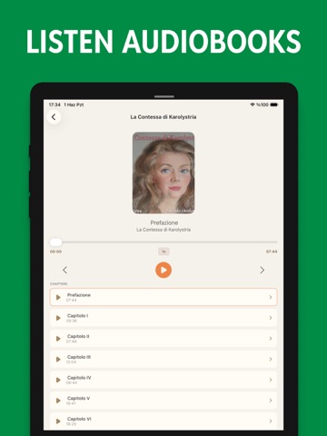 Italian Reading & Audio Books iPad screenshot
