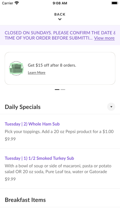 ZUKES CORNER STORE iPhone screenshot 3 - Food & Drink app