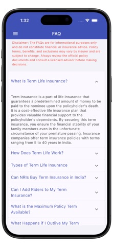 Term Insurance Calculator Screenshot 8 of 9