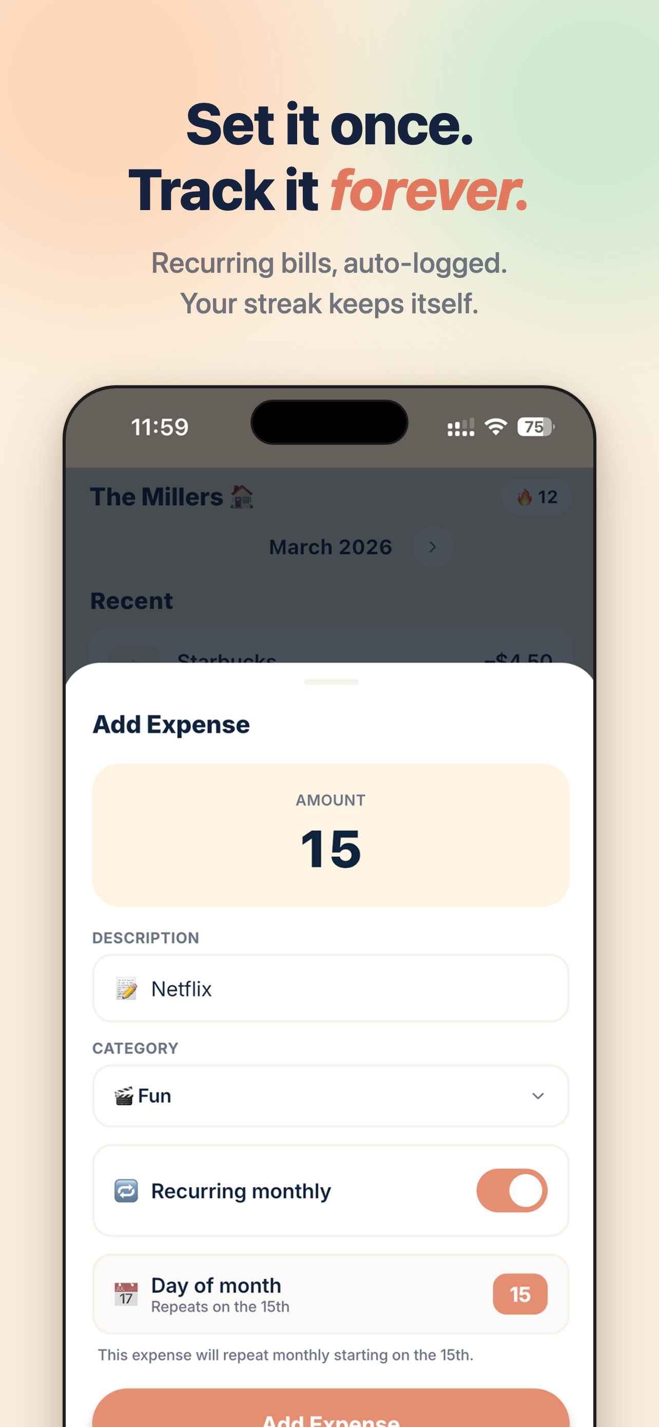 Koru - Family Budget Tracker screenshot 4