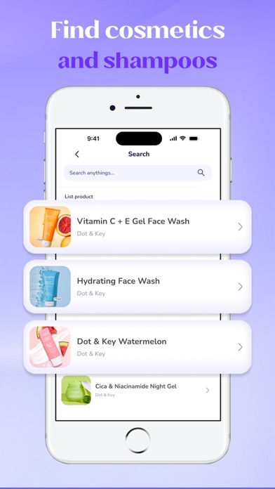 AI Skincare Products Scanner Screenshot