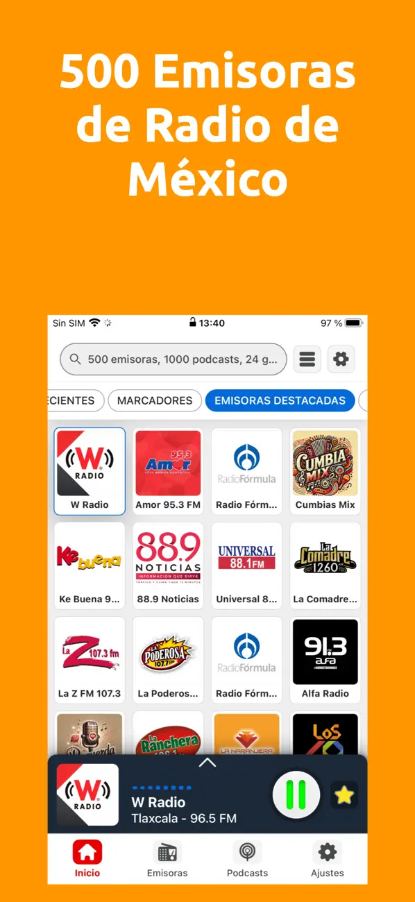Screenshot #1 pour Radio FM México en Vivo