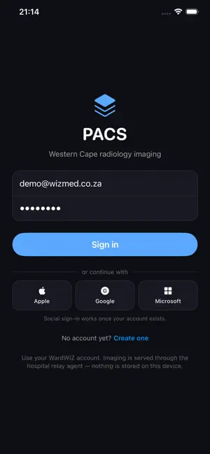 PACS screenshot 1