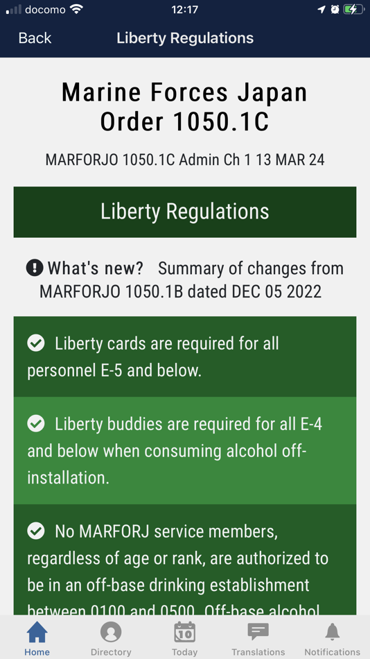 #7. Liberty MCCS Okinawa (iOS) 由: Marine Corps Community Services