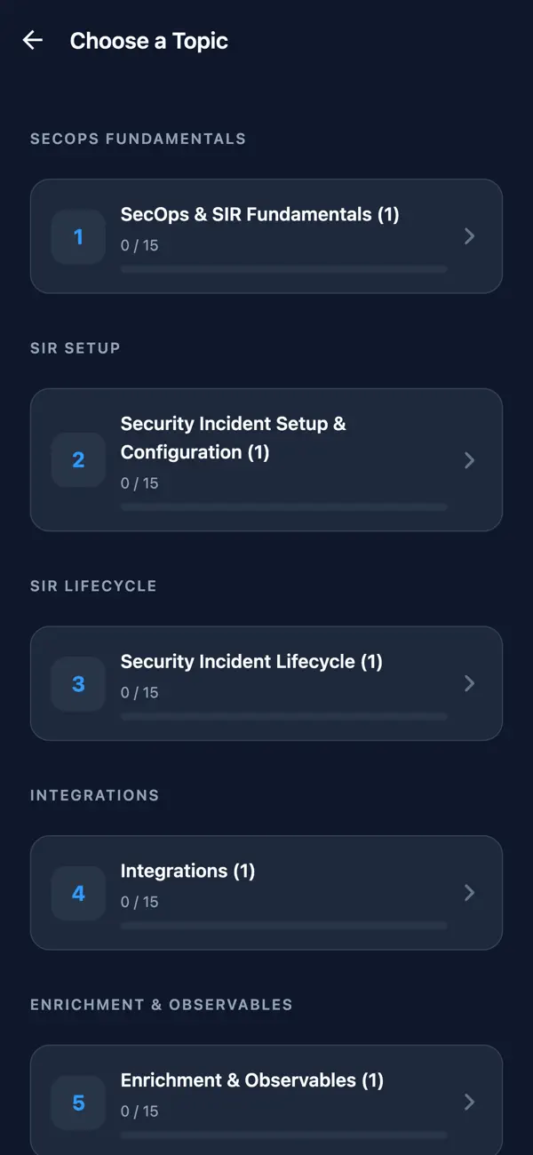 Screenshot #2 pour CIS-SecOps ServiceNow Prep
