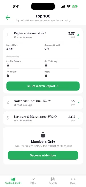 DivRank: Dividend Stocks screenshot 2