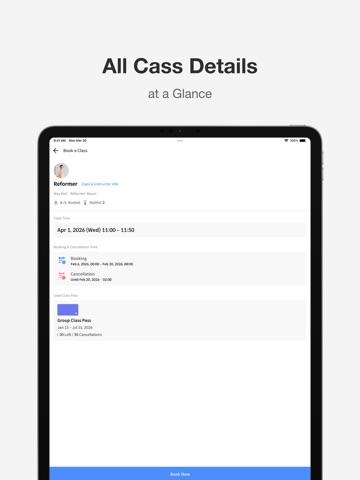 STUDIOMATE: Workout Booking iPad screenshot