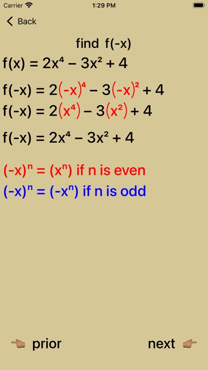 Even and Odd Polynomials
