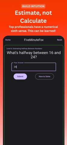 FiveMinuteFox: Mental Math Screenshot 4 of 6