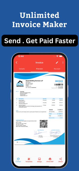 Invoice Maker Billing Receipt Screenshot 1 of 10