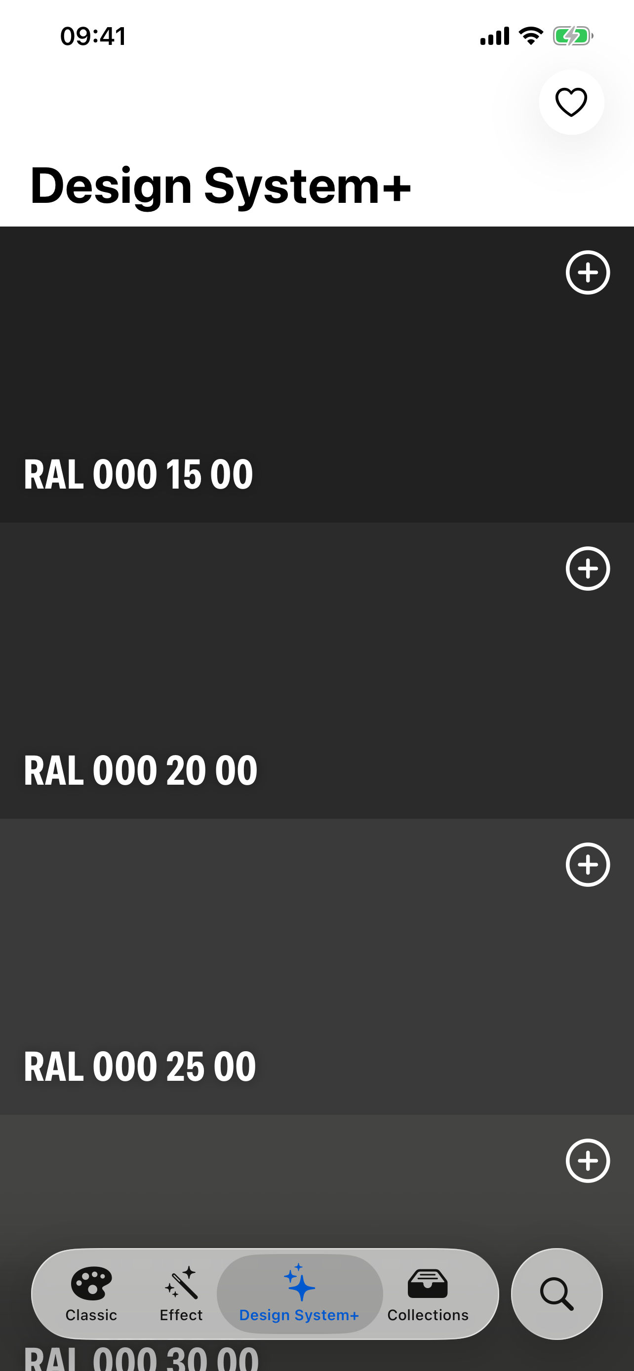 RAL Palette