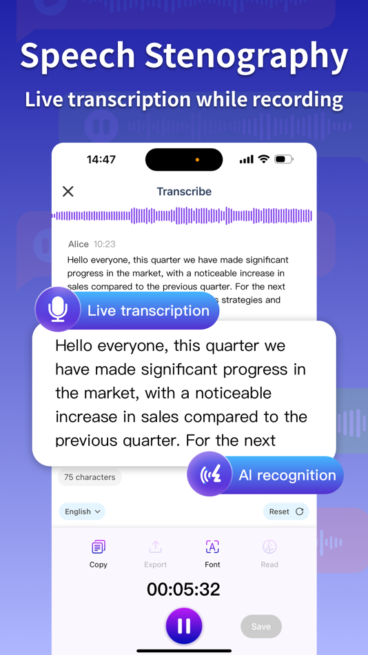 #1. Transcribe: speech to text (iOS) 게시자: shellmob