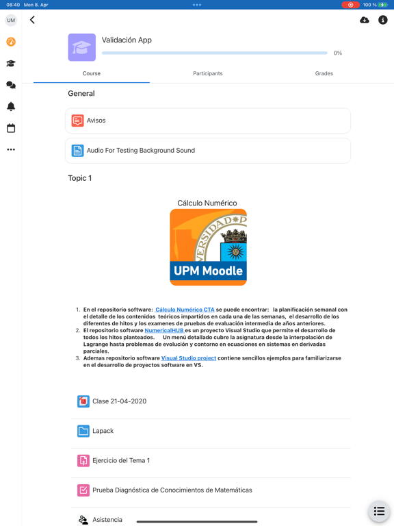 Screenshot #6 pour UPM Moodle
