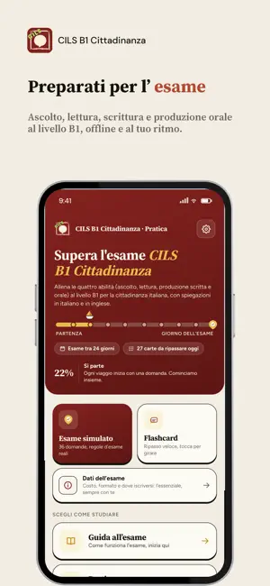 CILS B1 Cittadinanza: Italian screenshot 1