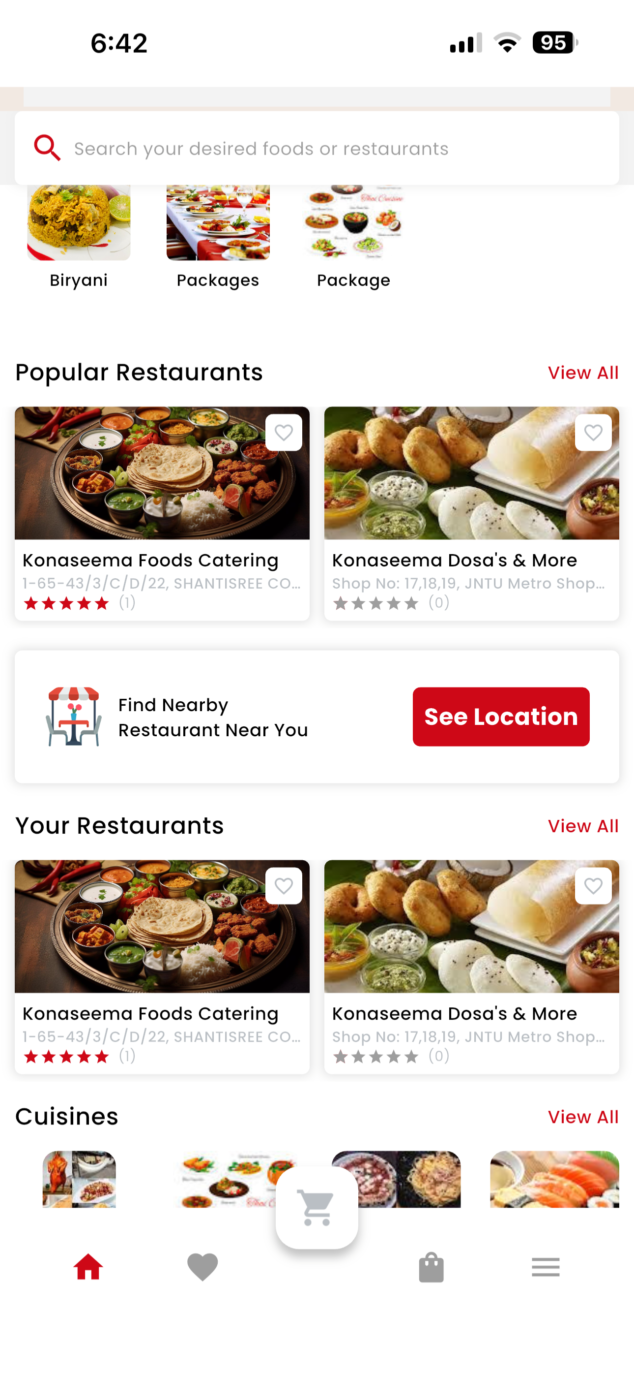 Caters: Food App